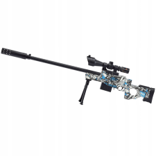 Sniper puska gél golyóval kék katonásdi