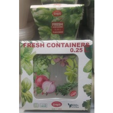 SNIPS műanyag SNIPS FRESH tároló 10x10x5,5cm, műanyag, 0,25l, 3db konyhai eszköz