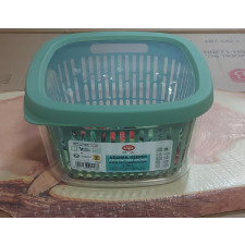  Snips műanyag tárolódoboz, 1,5 liter, kivehető zöld kosárral konyhai eszköz