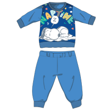  Snoopy hosszú vékony baba pizsama - pamut jersey pizsama - világoskék - 98