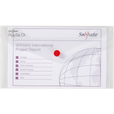 Snopake Polyfile s drukem DL, čiré - balení 5 ks mappa
