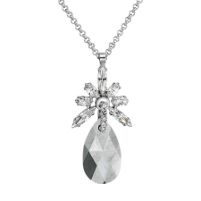 Snow dropp - Kézzel készített Swarovski kristályos nyaklánc - Crystal Chrome nyaklánc