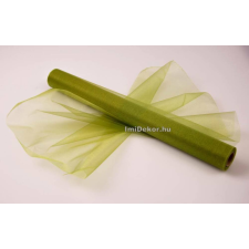  Snow Organza 47cm x 10m dekorációs anyag - Olivazöld dekorációs kellék