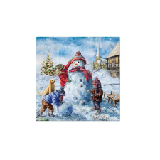  Snowman fun papírszalvéta 33x33cm, 20db-os papírárú, csomagoló és tárolóeszköz