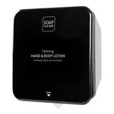  Soap-In-A-Box fényes fekete tusfürdő és sampon adagoló tusfürdők