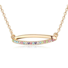 Sodrás- Swarovski kristályos nyaklánc-színes nyaklánc