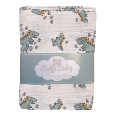 Soffi Baby takaró muszlin dupla dínós 70x90cm babaágynemű, babapléd