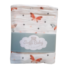  Soffi Baby takaró muszlin dupla pillangós 70x90cm babaágynemű, babapléd