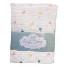 Soffi Baby takaró muszlin dupla vitorlás 70x90cm babaágynemű, babapléd