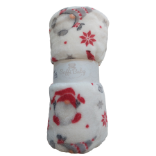 Soffi Baby takaró plüss dupla 75x100cm - Vajszín Manós babaágynemű, babapléd