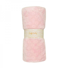  Soffi Baby takaró plüss dupla rózsaszín 75x100cm babaágynemű, babapléd