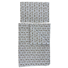 Soffi Soffi Baby ágynemû szett 2 részes 135x90 - 40x60cm Hód fehér babaágynemű, babapléd