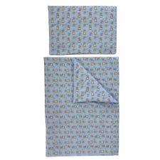 Soffi Soffi Baby ágynemû szett 2 részes 135x90 - 40x60cm Hód kék babaágynemű, babapléd