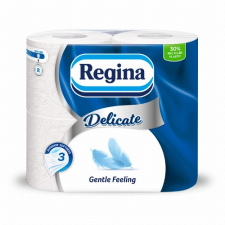 SOFIDEL HUNGARY KFT. Regina Delicate Gentle Feeling toalettpapír 3 rétegű 4 tekercs higiéniai papíráru