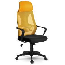 SOFOTEL Praga micro-hálós ergonomikus irodai forgószék sárga-fekete forgószék