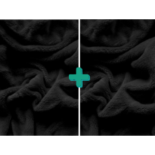 SOFT 2db fekete mikroplüss lepedő 90x200 cm lakástextília