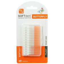 SOFTdent Butterfly FLEXI PICK, 48 db színes fogápoló eszköz