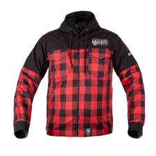  Softshell kabát W-TEC Black Heart Rozzer M piros-fekete motoros kabát