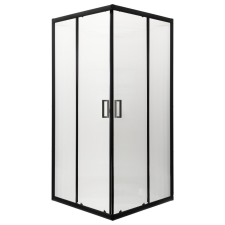  Soho Square Black 90 szögletes zuhanykabin zuhanytálca nélkül kád, zuhanykabin
