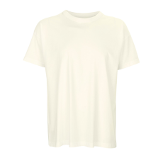 SOL'S BOXY széles fazonú organikus férfi rövid ujjú póló SO03806, Creamy White-XL