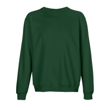 SOL&#039;S Columbia, unisex környakas pulóver, SO04182-03814, Bottle Green-M férfi pulóver, kardigán