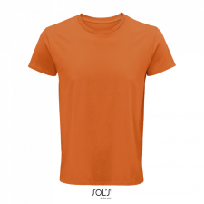 SOL&#039;S CRUSADER férfi környakas rövid ujjú póló organikus pamutból SO03582, Orange-M férfi póló