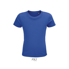 SOL'S CRUSADER KIDS környakas rövid ujjú pamut gyerek póló SO03580, Royal Blue-10A