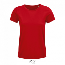 SOL&#039;S CRUSADER organikus pamutból készült Női rövid ujjú póló SO03581, Red-XL női póló