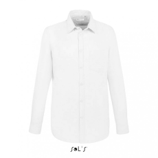 SOL'S Férfi ing SOL'S SO02920 Sol'S Boston Fit - Long Sleeve Oxford Men'S Shirt -3XL, White