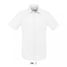 SOL'S Férfi ing SOL'S SO02921 Sol'S Brisbane Fit - Short Sleeve Oxford Men'S Shirt -2XL, White