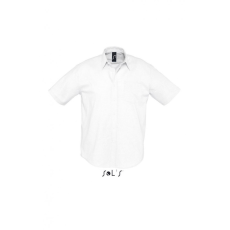 SOL'S Férfi ing SOL'S SO16010 Sol'S Brisbane - Short Sleeve Oxford Men'S Shirt -L, White