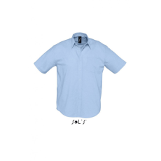 SOL'S Férfi ing SOL'S SO16010 Sol'S Brisbane - Short Sleeve Oxford Men'S Shirt -S, Sky Blue