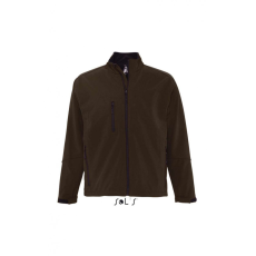 SOL'S Férfi kabát SOL'S SO46600 Sol'S Relax - Men'S Softshell Zipped Jacket -4XL, Dark Chocolate