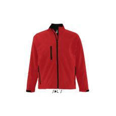 SOL'S Férfi kabát SOL'S SO46600 Sol'S Relax - Men'S Softshell Zipped Jacket -4XL, Pepper Red