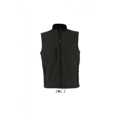 SOL'S Férfi kabát SOL'S SO46601 Sol'S Rallye Men - Sleeveless Softshell Jacket -XL, Black