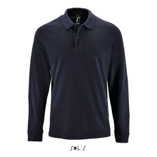 SOL'S Férfi PERFECT hosszú ujjú galléros piké póló, SOL'S SO02087, French Navy-3XL