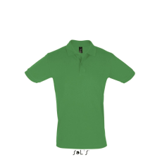 SOL'S Férfi PERFECT két gombos rövid ujjú galléros piké pamut póló, SOL'S SO11346, Kelly Green-2XL