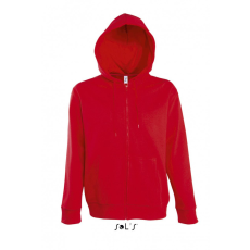 SOL'S Férfi pulóver SOL'S SO47800 Sol'S Seven Men - Jacket With Lined Hood -XL, Red