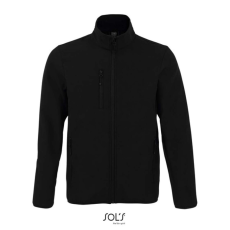 SOL'S Férfi RADIAN 3 rétegű cipzáras softshell mellény, SOL'S SO03090, Black-XL