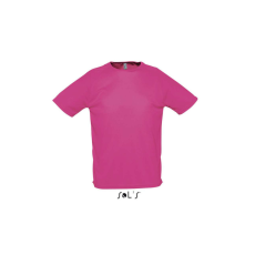 SOL'S Férfi raglános, rövid ujjú sport póló, SOL'S SO11939, Neon Pink 2-L
