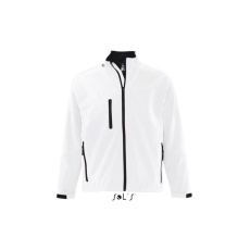 SOL'S Férfi RELAX vastag 3 rétegű softshell dzseki, SOL'S SO46600, White-L