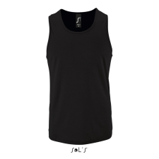 SOL'S férfi ujjatlan sport trikó SO02073, Black-L atléta, trikó