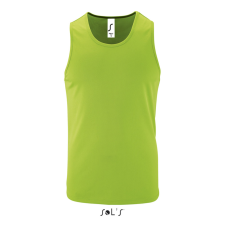SOL&#039;S férfi ujjatlan sport trikó SO02073, Neon Green-S atléta, trikó