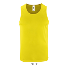 SOL&#039;S férfi ujjatlan sport trikó SO02073, Neon Yellow-S atléta, trikó