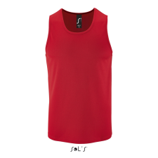 SOL'S férfi ujjatlan sport trikó SO02073, Red-S atléta, trikó