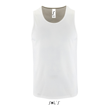 SOL'S férfi ujjatlan sport trikó SO02073, White-M atléta, trikó