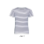 SOL'S Gyerek MILES tengerészcsíkos pamut póló, SOL'S SO01400, White/Navy-4A