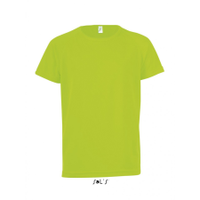 SOL&#039;S Gyerek póló SOL&#039;S SO01166 Sol&#039;S Sporty Kids - Raglan-Sleeved T-Shirt -6A, Neon Green gyerek póló