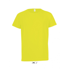 SOL&#039;S Gyerek póló SOL&#039;S SO01166 Sol&#039;S Sporty Kids - Raglan-Sleeved T-Shirt -6A, Neon Yellow gyerek póló