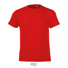 SOL&#039;S Gyerek póló SOL&#039;S SO01183 Sol&#039;S Regent Fit Kids - Round neck T-Shirt -12A, Red gyerek póló